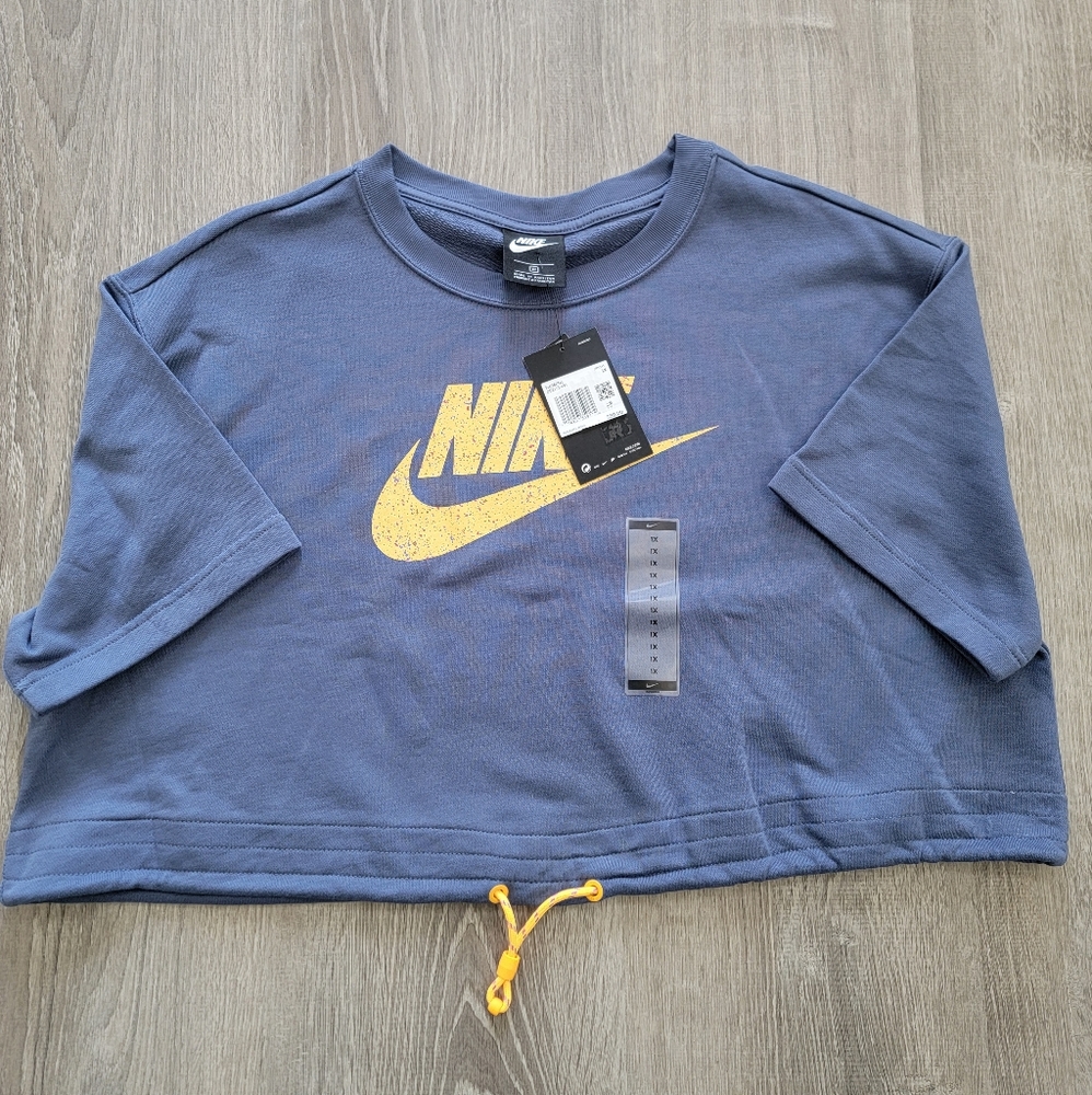 BRAND NEW Nike Sportswear Icon Clash Crop Short Sleeve Top Women's Size 1X